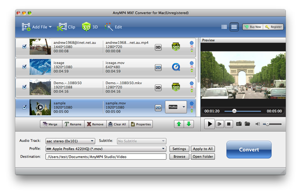 Mxf to mov converter for mac free